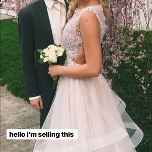 JOVANI IVORY PROM DRESS